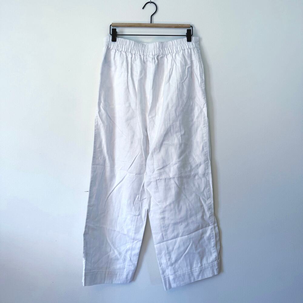 NWT Madewell Pull-On Straight Crop Pant White Size 8 - Picture 8 of 9